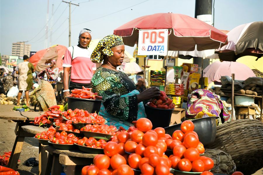 Marché local à Cotonou